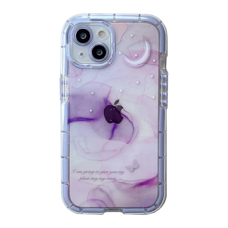 Pink Purple Dream Starry Sky Luminous Bumper Phone Case