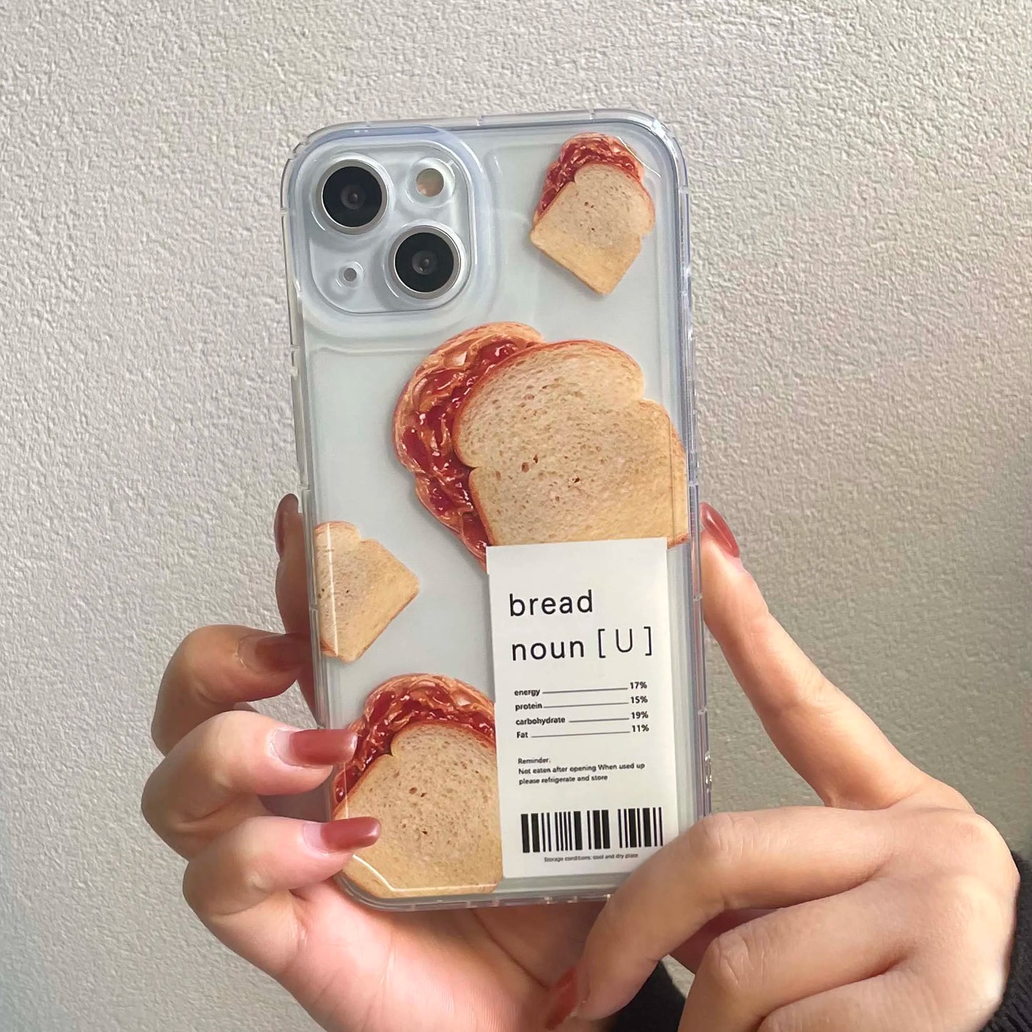 Bread Label Breakfast Phone Case