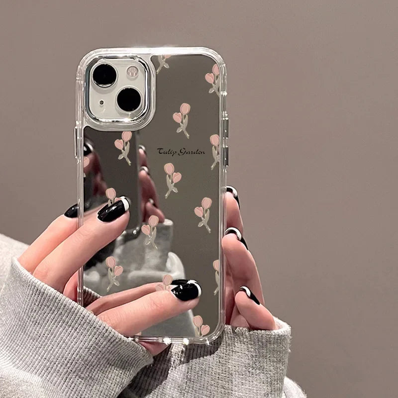 Flower Mirror Phone Case