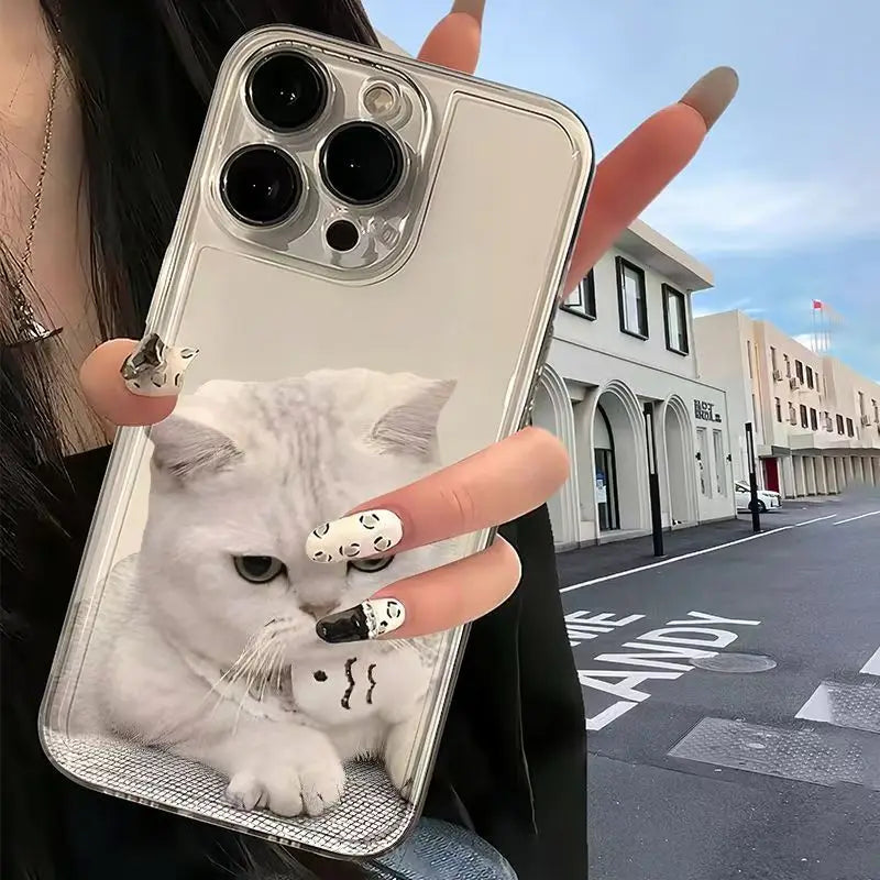 Big White Cat Phone Case