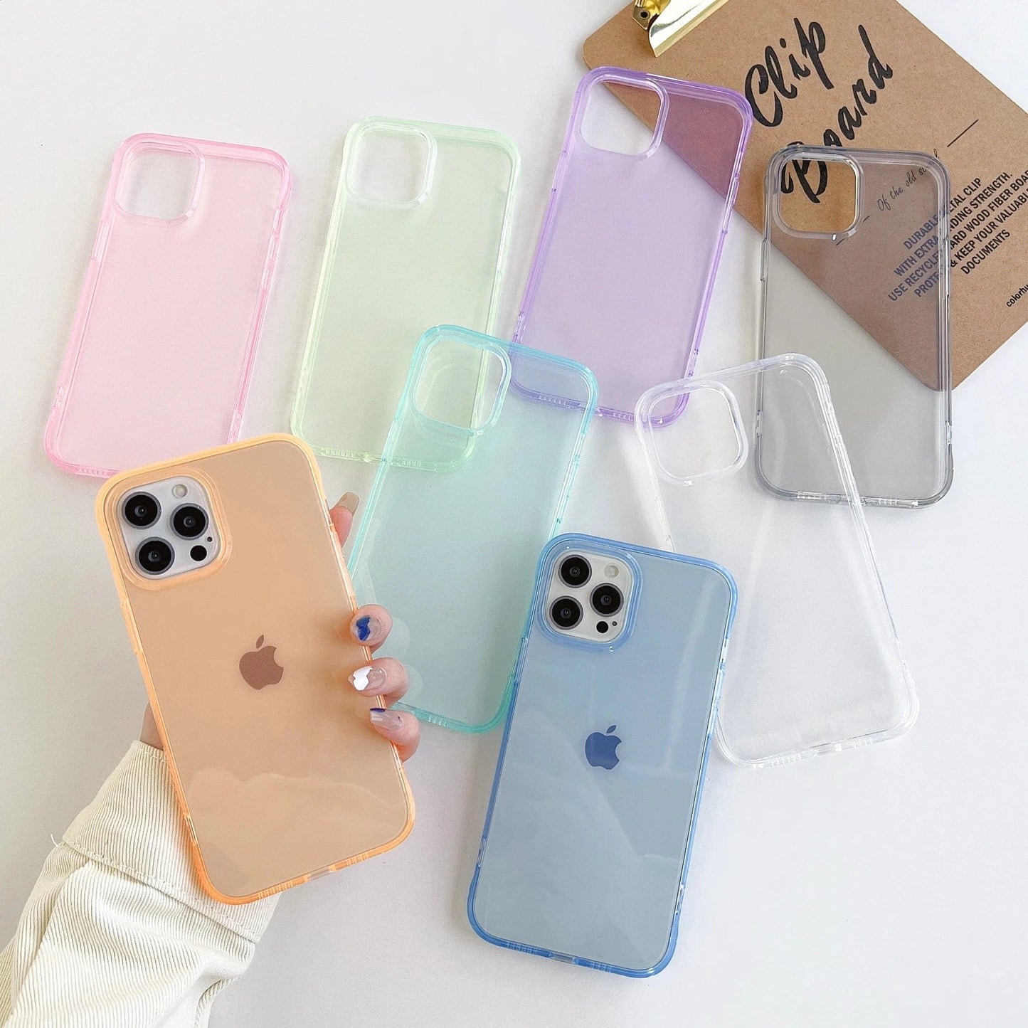 Clear Candy Color iPhone Case