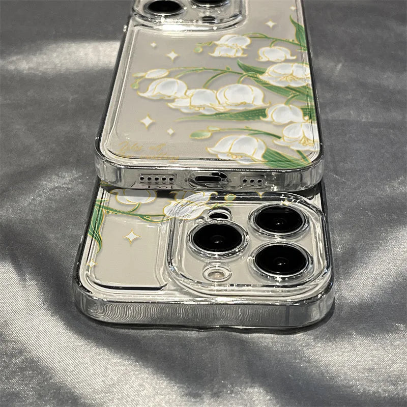 Flower Shockproof Transparent Phone Case