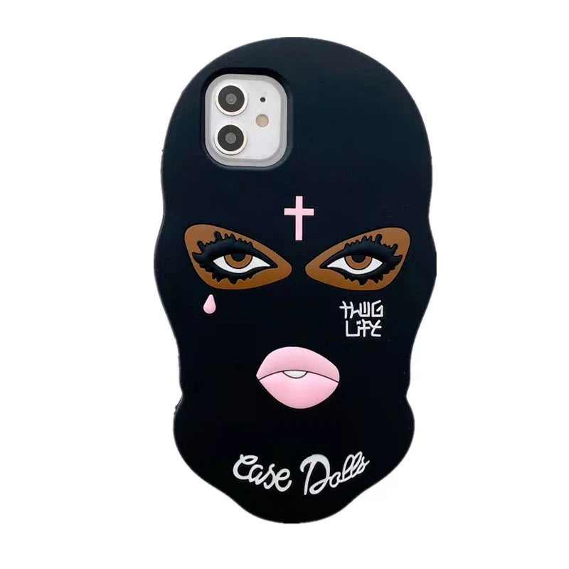 3D Mask Dolls soft case for iphone cases