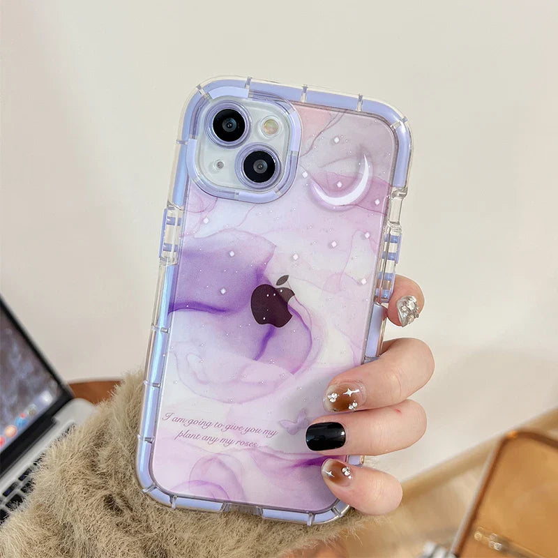 Pink Purple Dream Starry Sky Luminous Bumper Phone Case
