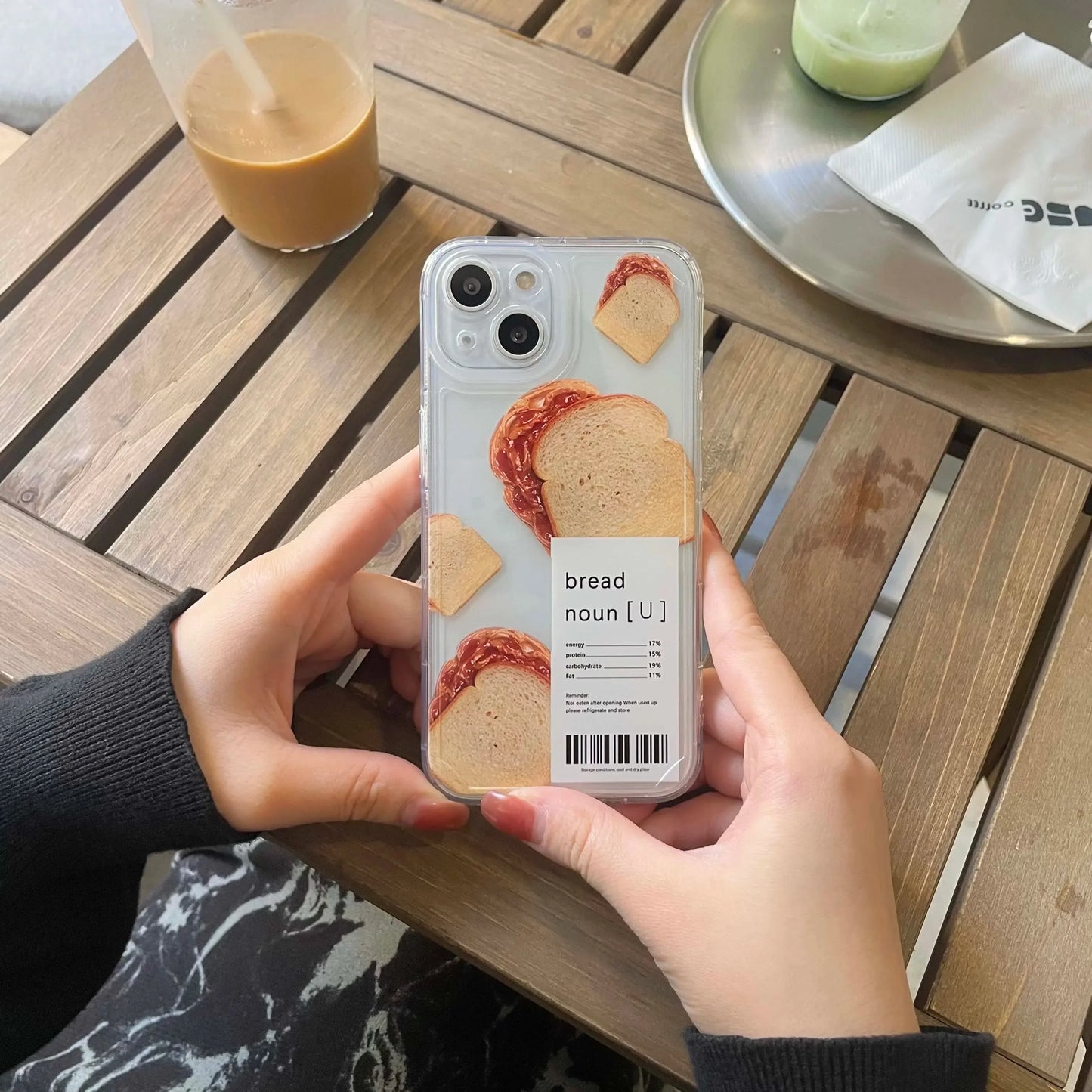 Bread Label Breakfast Phone Case