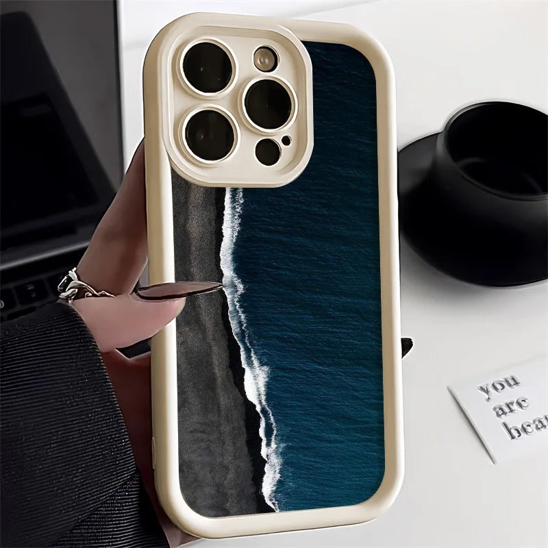 Sea Wave Soft Silicone Phone Case
