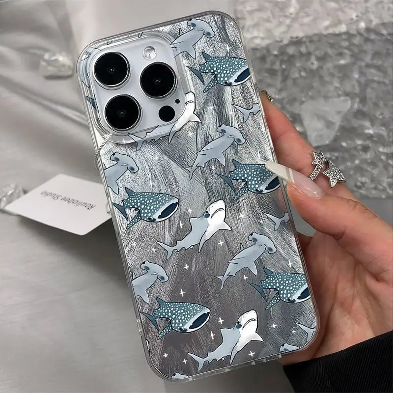 Seaside Sharks Pattern Phone Case
