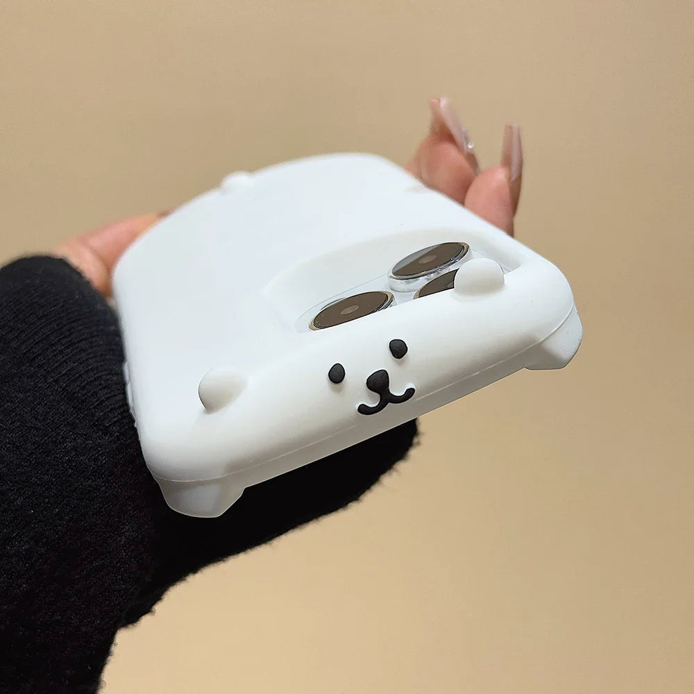 Funny 3D Cartoon Sleep Nagano Bear Phone Case