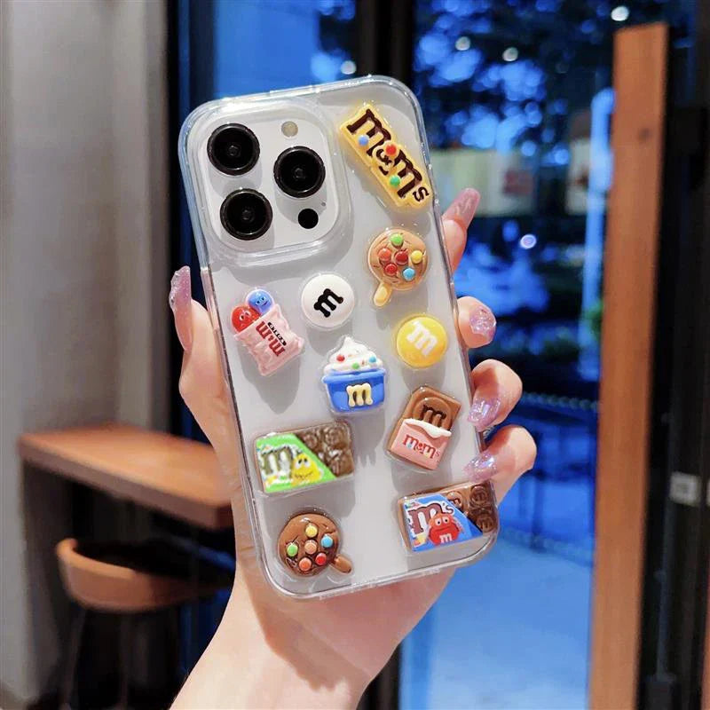 Super Cute M beans chocolate Phone Case