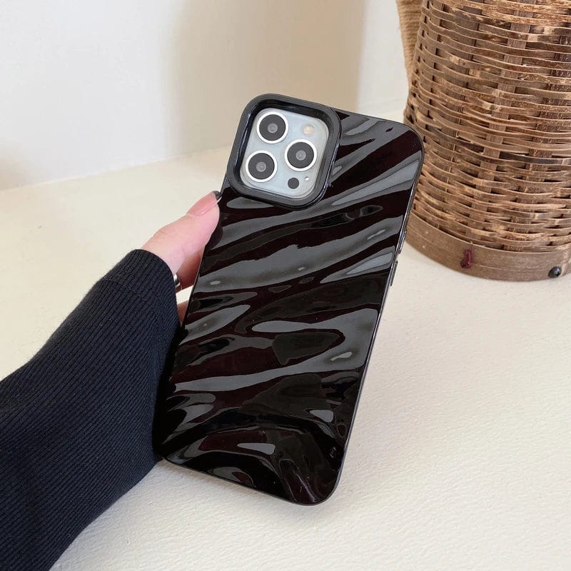 RuffleWave Satin iPhone Case