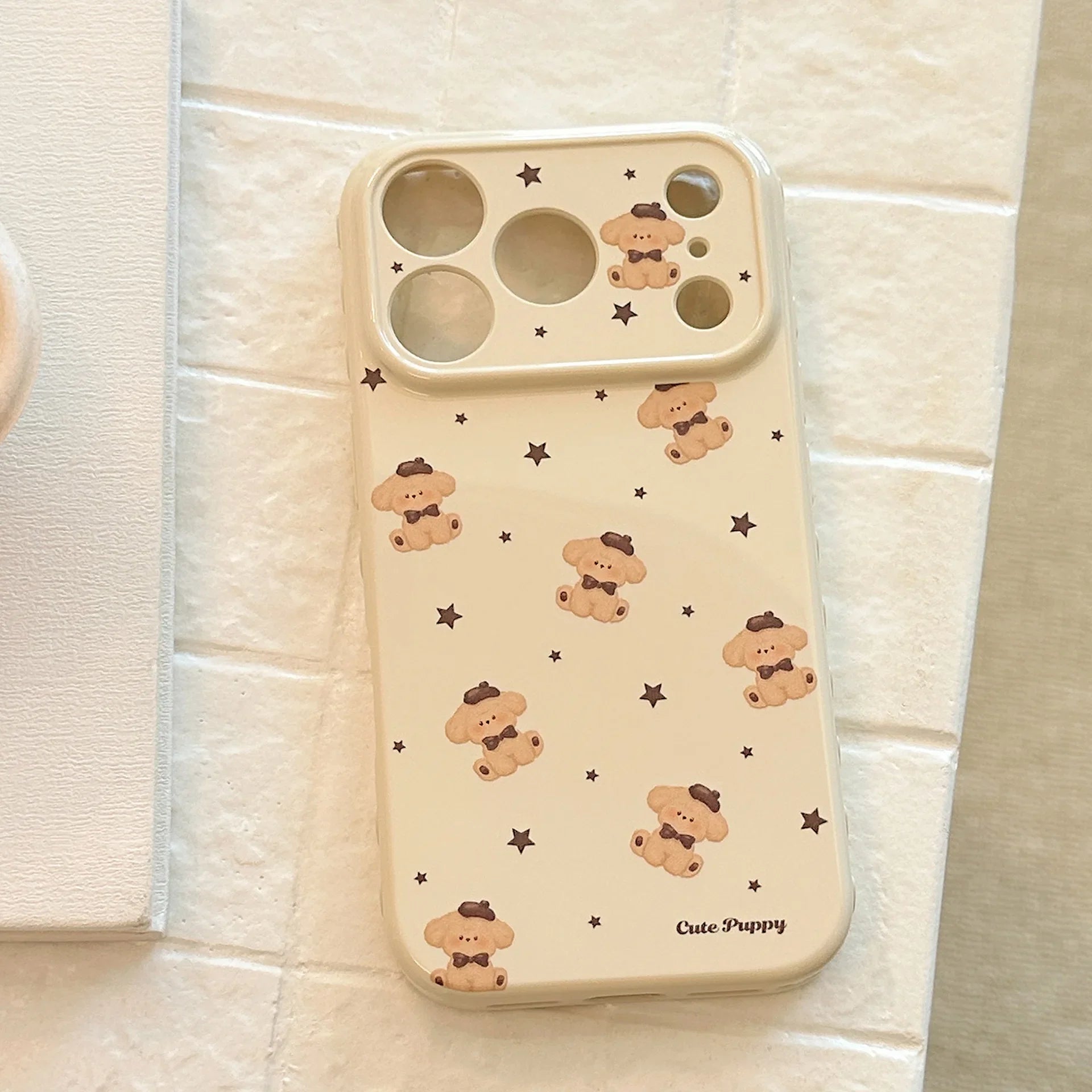 Korean Cartoon Puppy Stars iPhone Case Korean Cartoon Puppy Stars iPhone Case