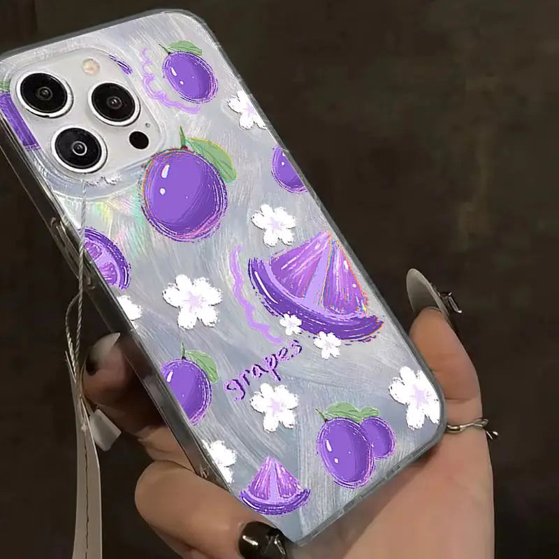 Purple Cute Cat Phone Case