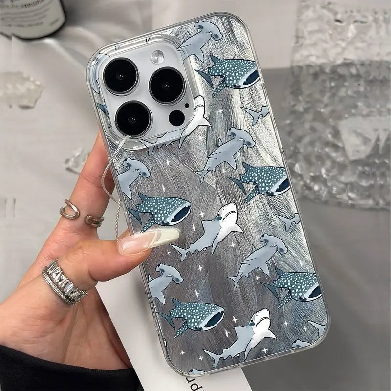 Seaside Sharks Pattern Phone Case