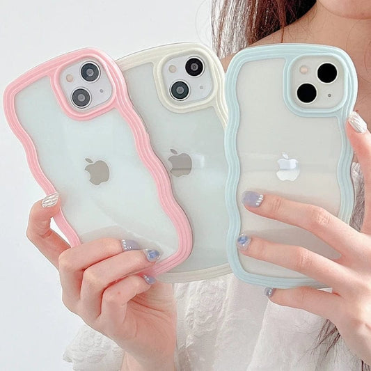 Soft Wavy Lines iPhone Case