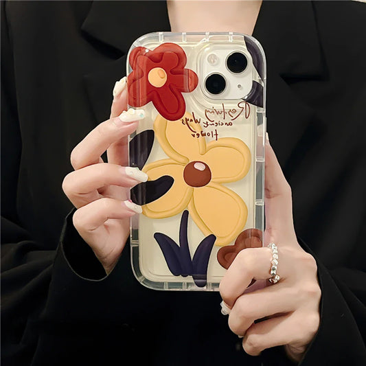 Oil Painting Flower Phone Case