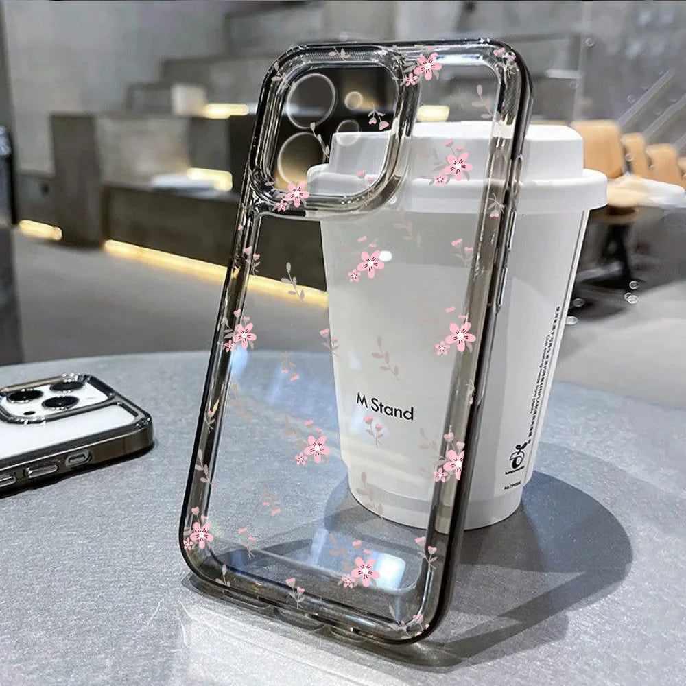 Transparent Flower Phone Case