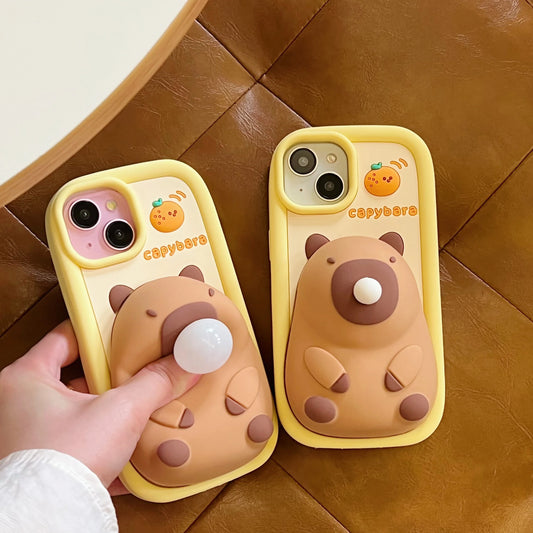 Blow Bubbles Cute Kapibala Phone Case