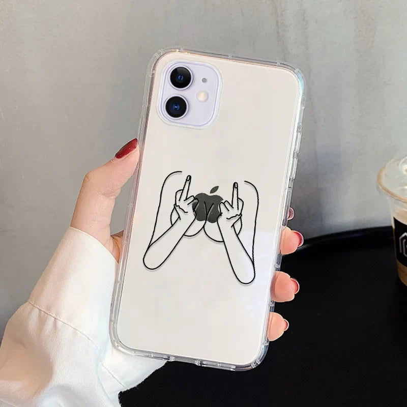 Abstract Line Face Aesthetic Phone Case