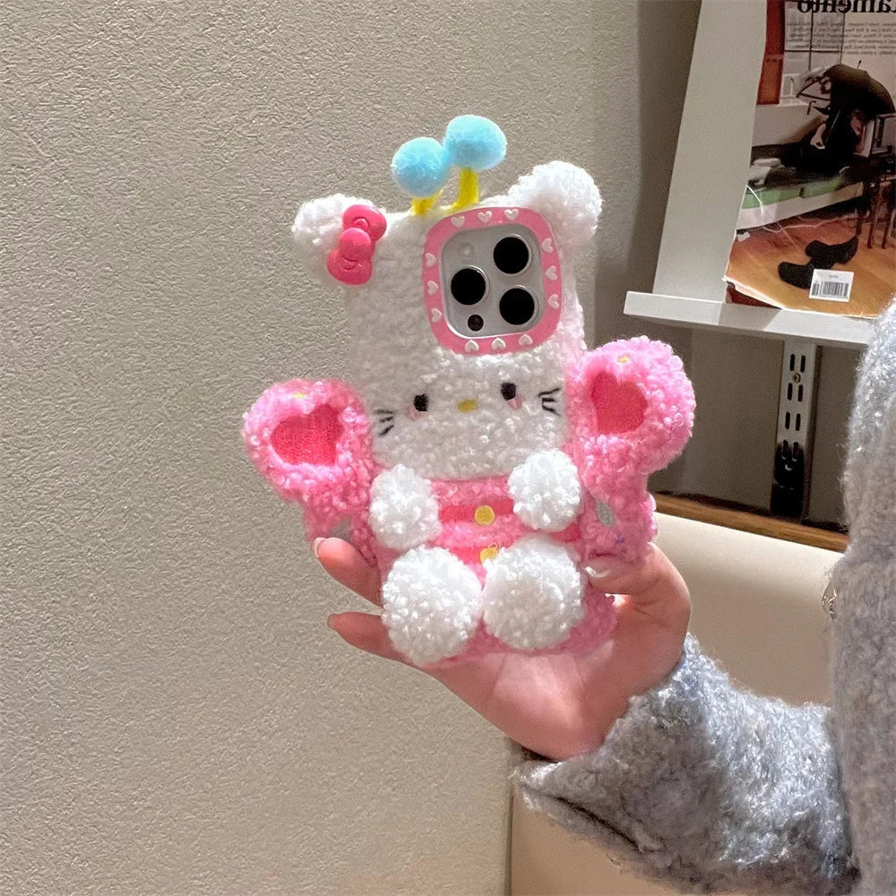 Plush Cute Bee Phone Case