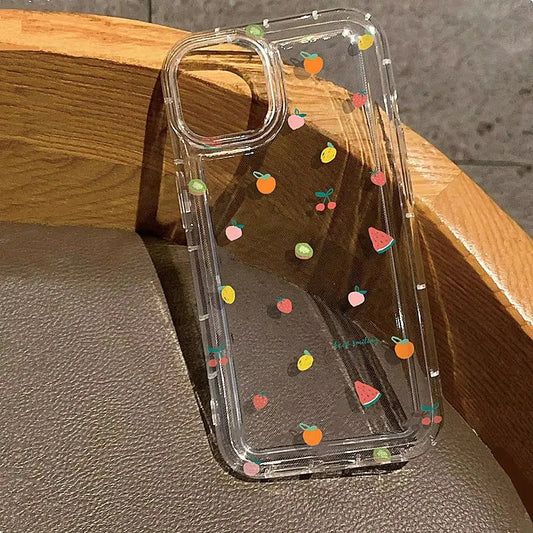 Transparent Fruit Soft Clear Phone Case