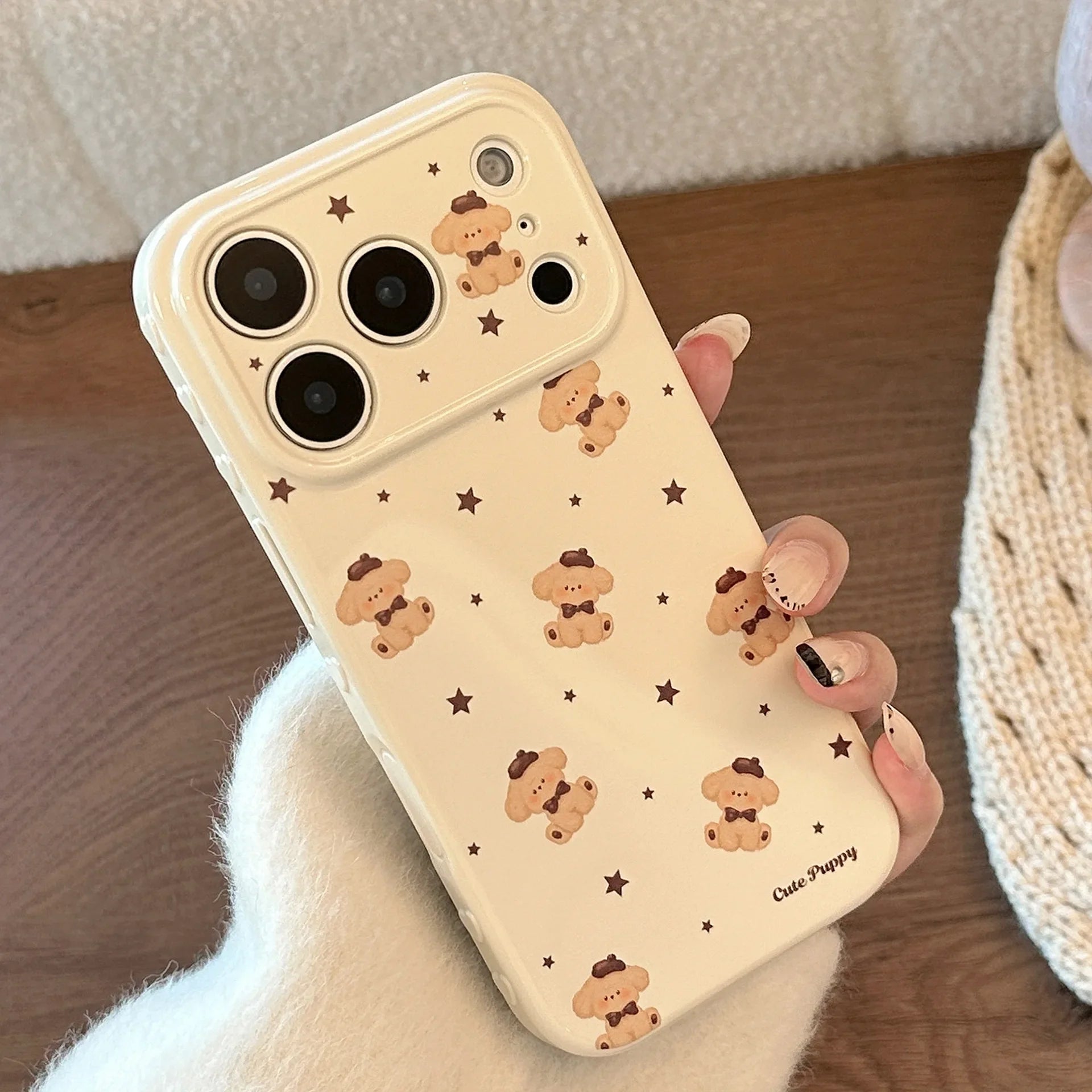 Korean Cartoon Puppy Stars iPhone Case Korean Cartoon Puppy Stars iPhone Case
