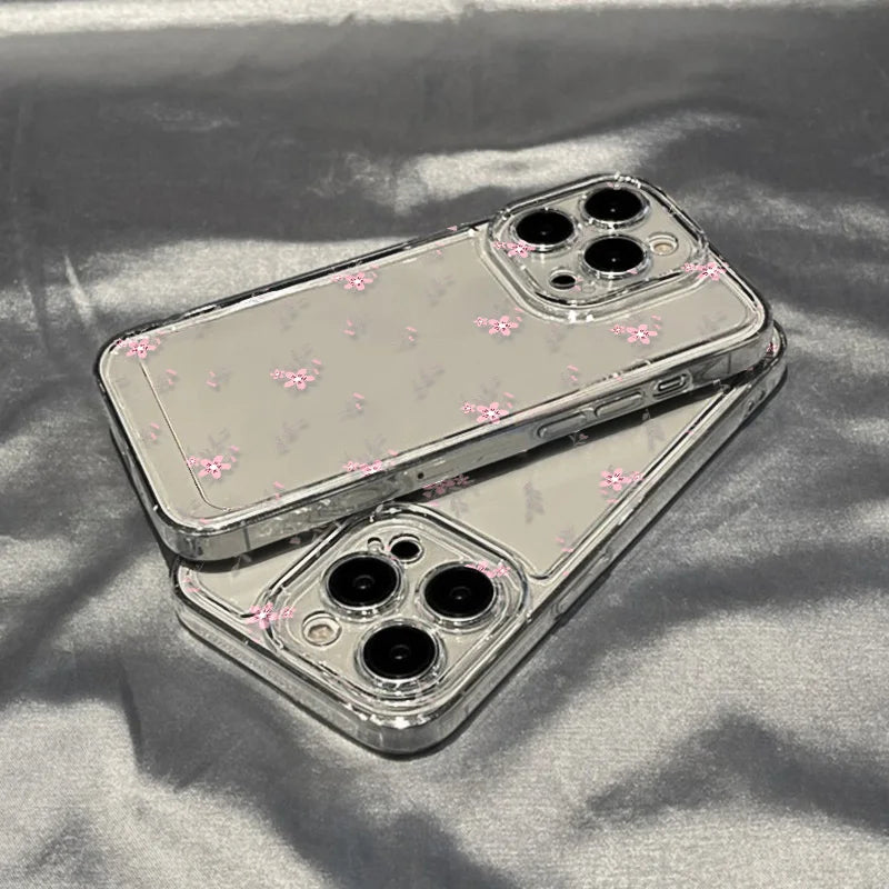 Transparent Flower Phone Case