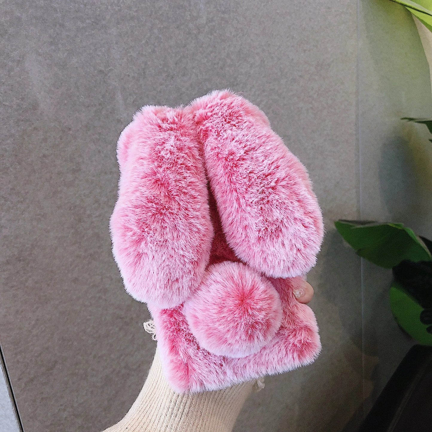 Rabbit Hair Plush Phone Case