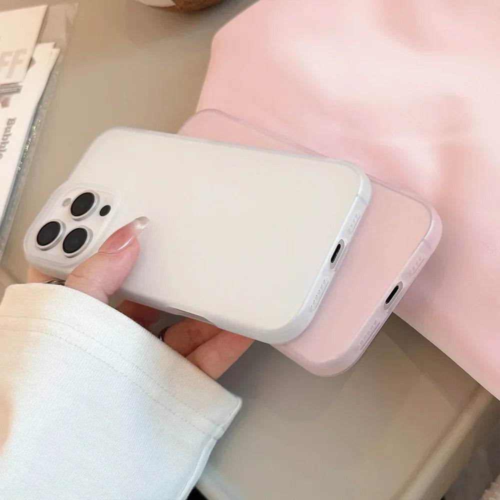 Soft Matte Candy Transparent Phone Case