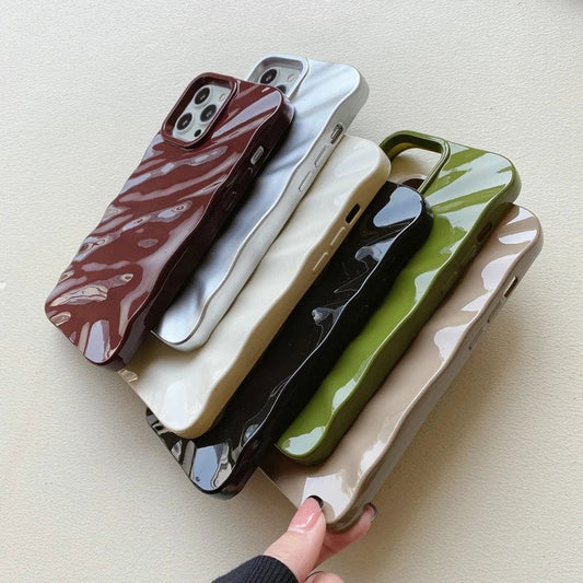 RuffleWave Satin iPhone Case