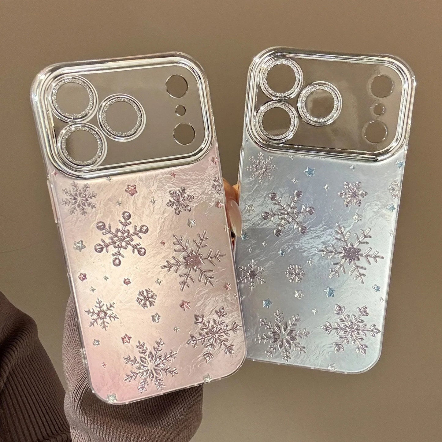 Korean Christmas Snowflakes Phone Case For iPhone