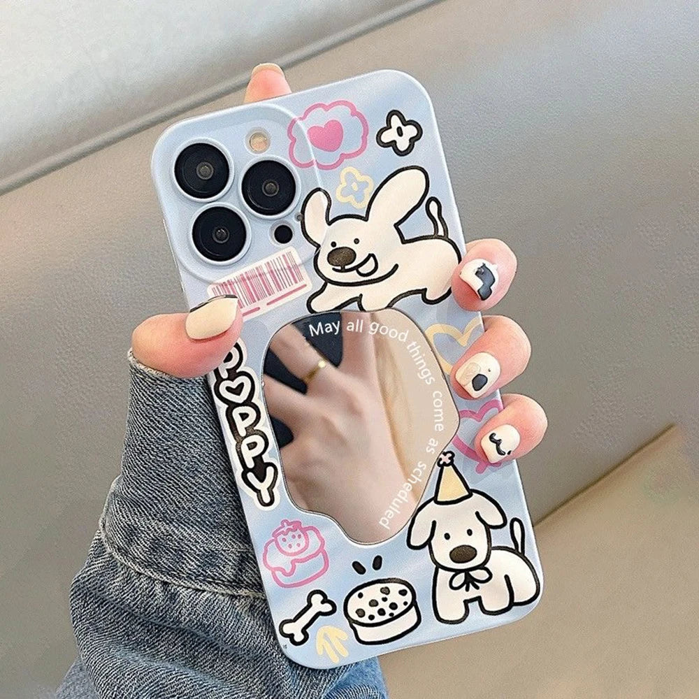 Snake Graphic Plating Mirror Wave Pattern Shockproof Bumper Cover Phone Case