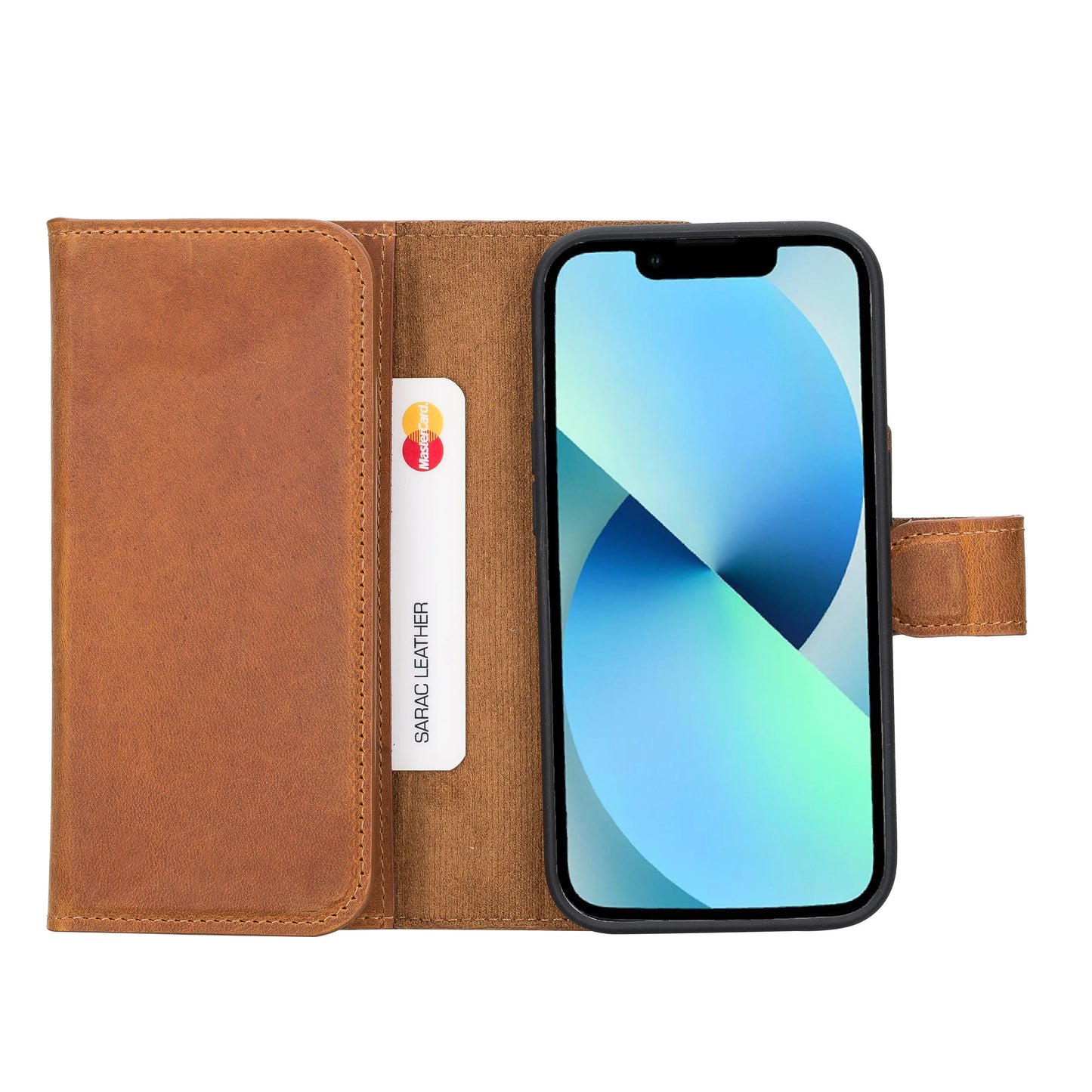 Santa iPhone 14 Pro Leather Detachable Wallet Case