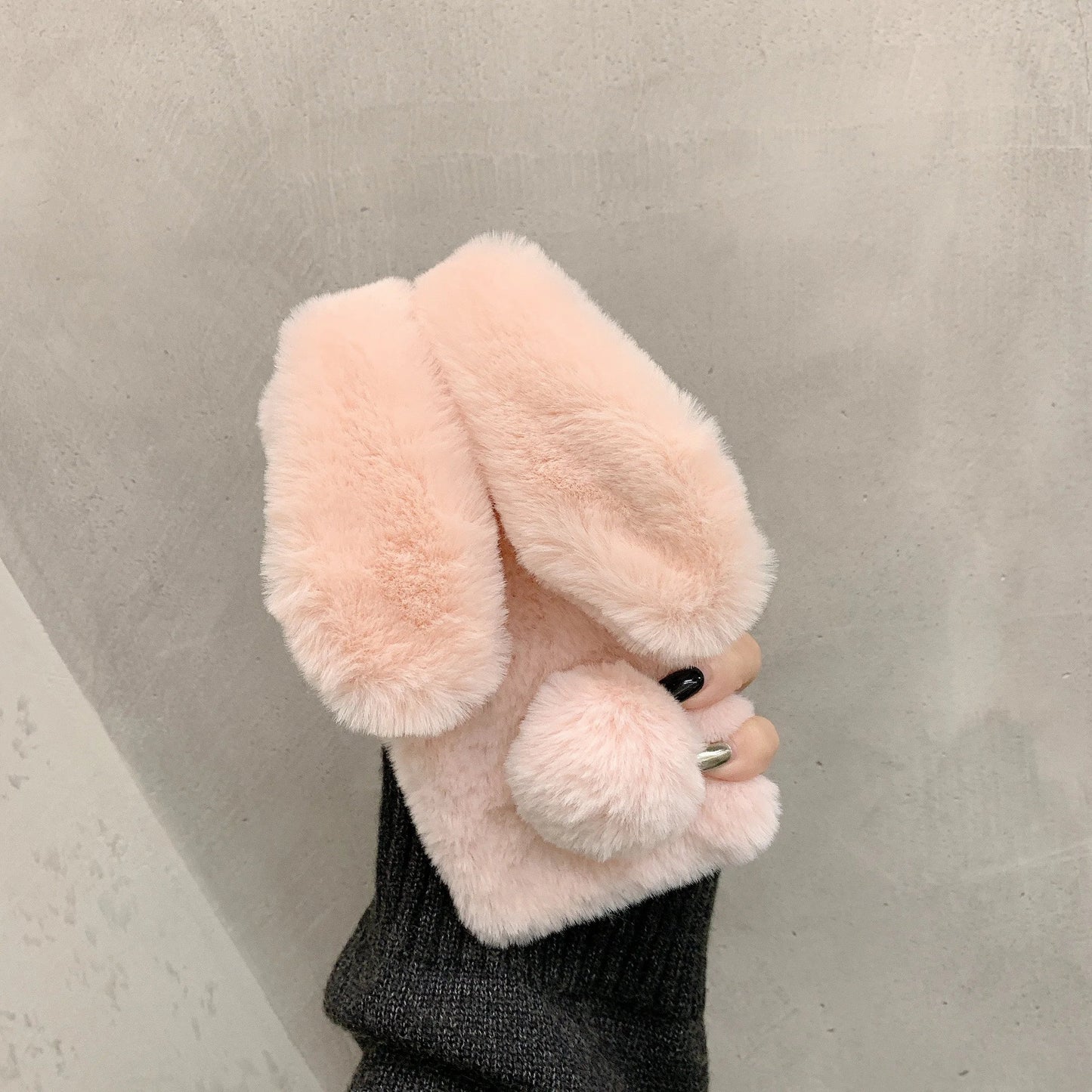Rabbit Hair Plush Phone Case
