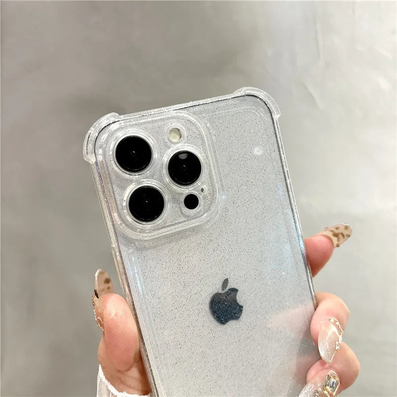 Soft Transparent Bling Glitter Phone Case