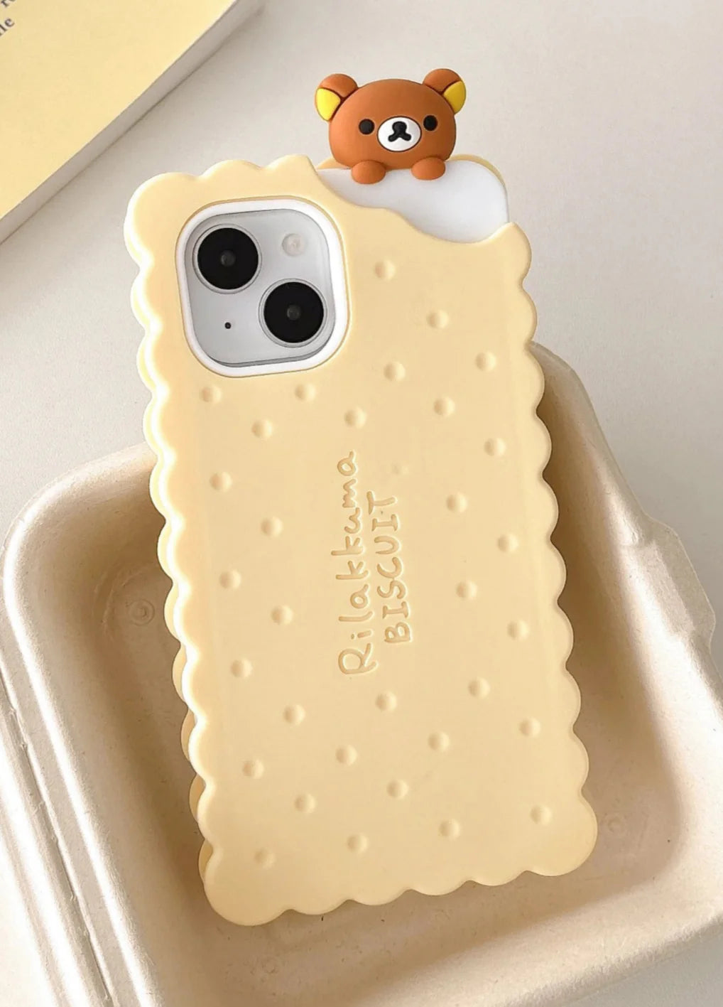 Sandwich Biscuit Tide Bear Soft Silicone Phone Case