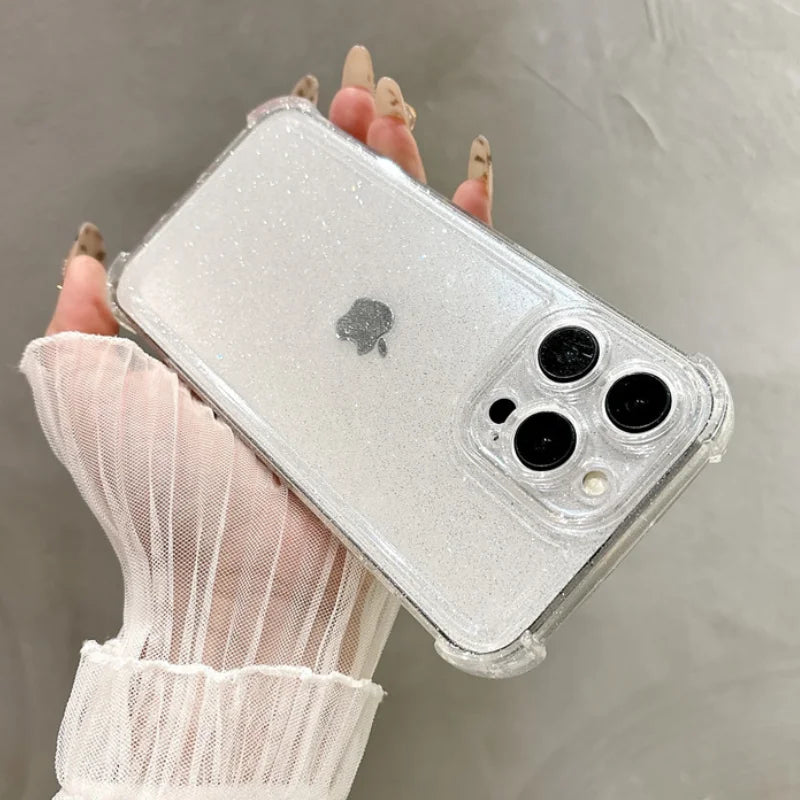 Soft Transparent Bling Glitter Phone Case