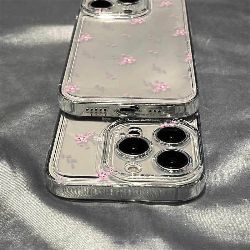 Transparent Flower Phone Case