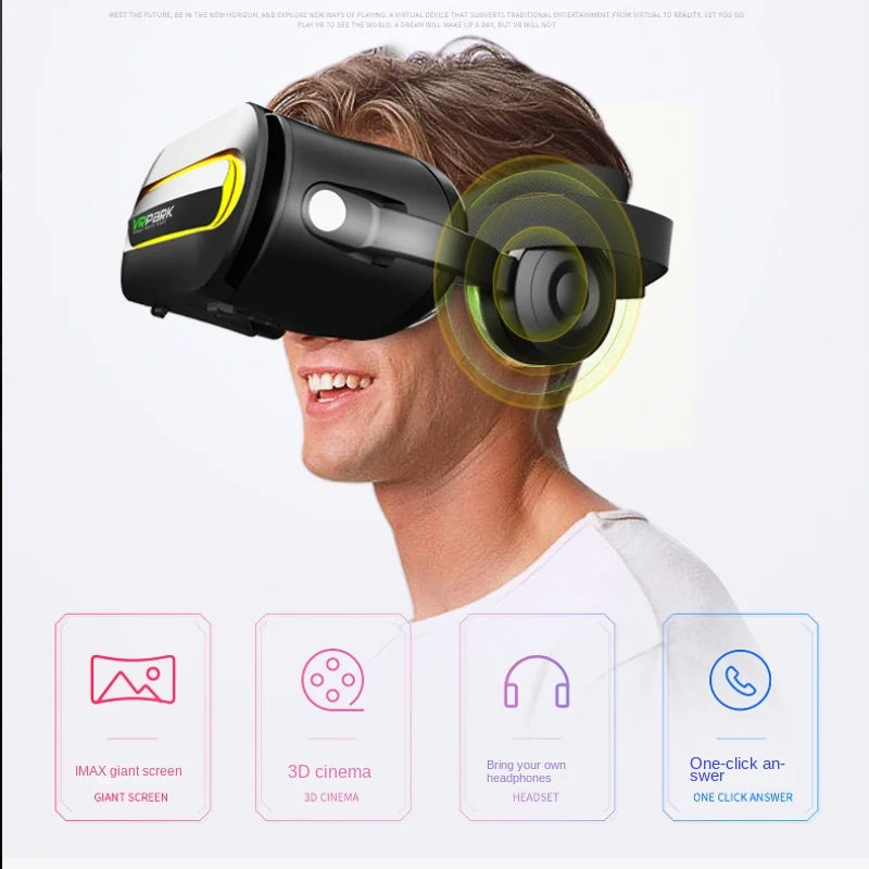 J60 Bluetooth 5.0 3D VR Smart Virtual Reality Glasses with Headset