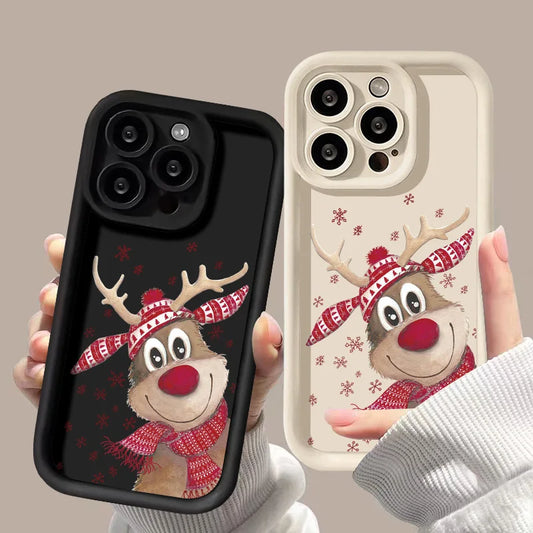 Cartoon Elk Christmas Phone Case