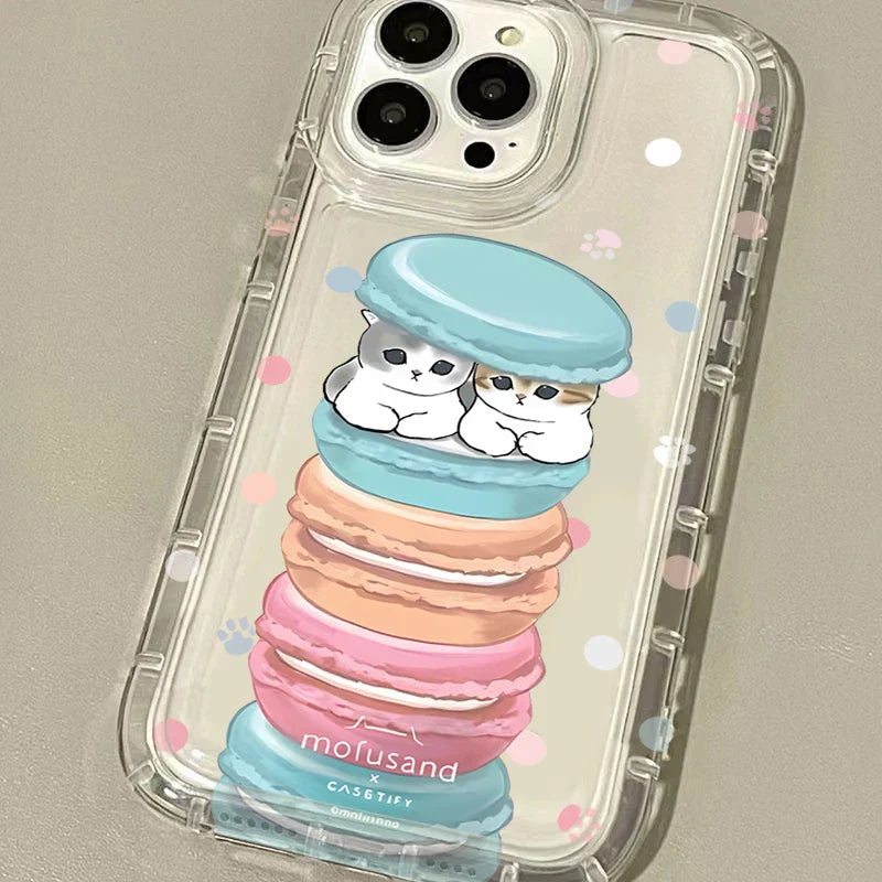 Mofusand Shark Cat Clear Phone Case