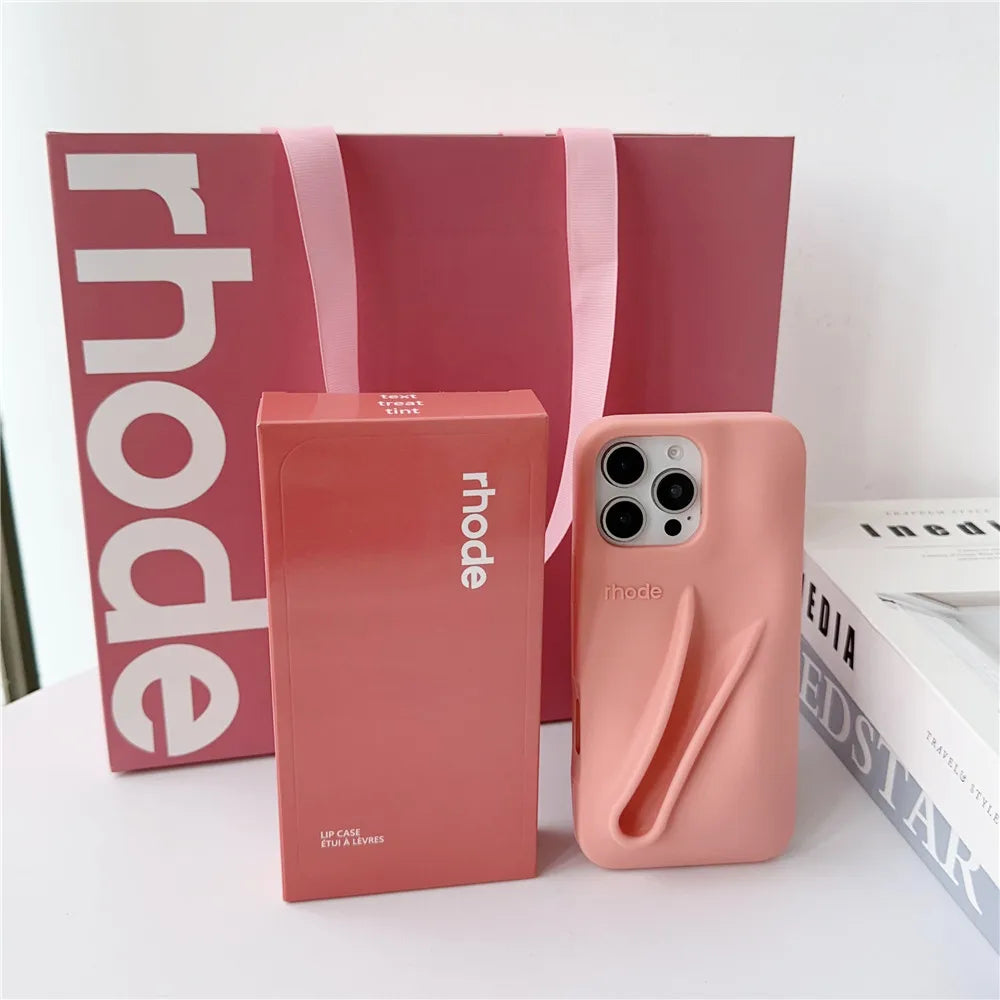 Rhode Lipstick Holder Silicone Phone Case