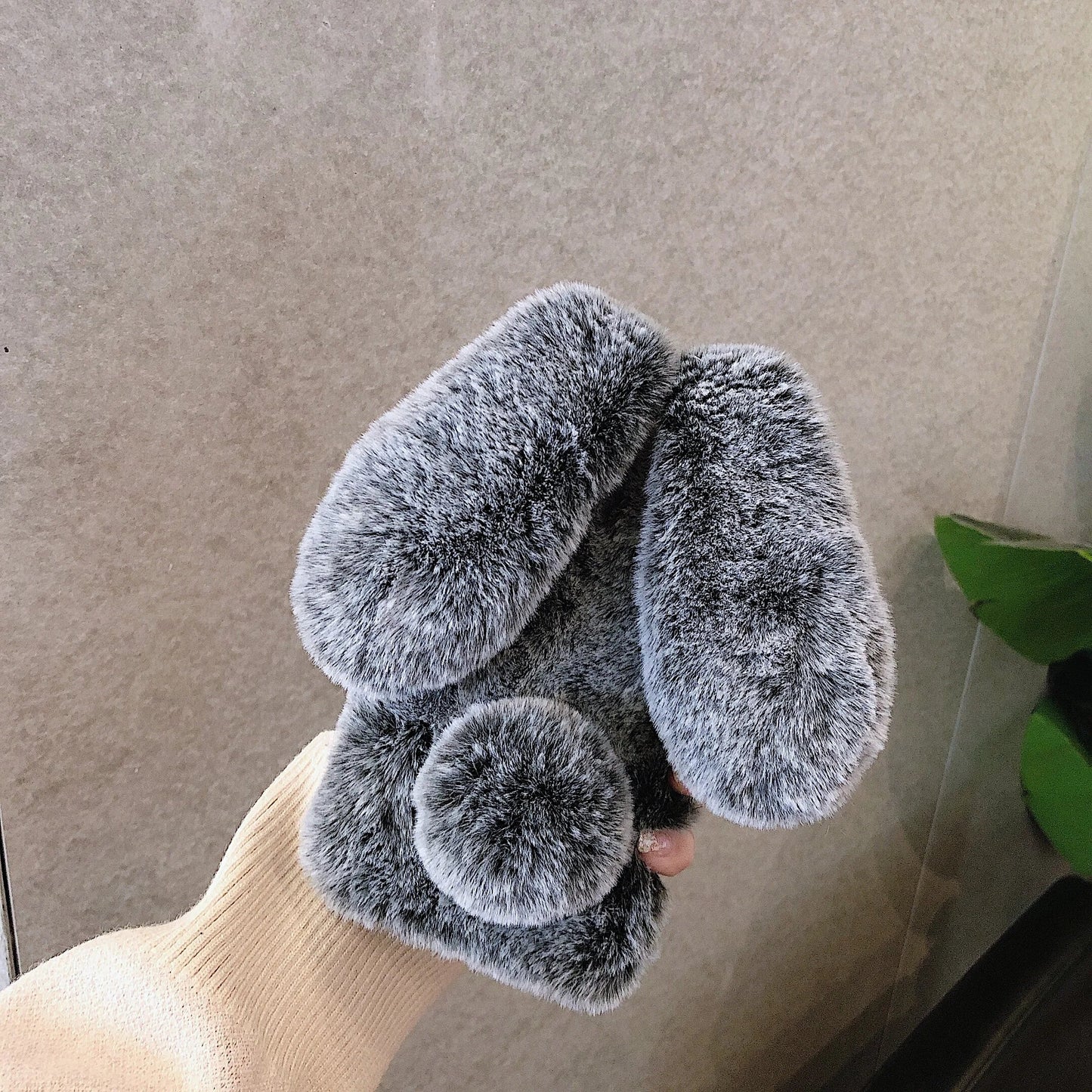 Rabbit Hair Plush Phone Case