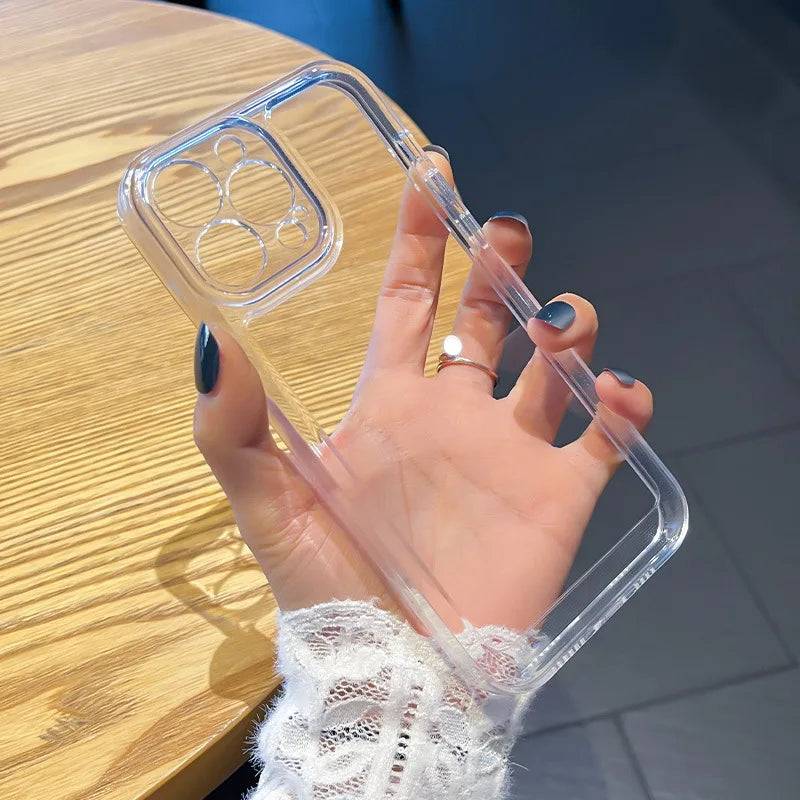 Transparent Shockproof Soft Phone Case