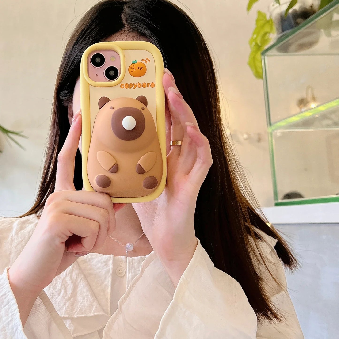 Blow Bubbles Cute Kapibala Phone Case