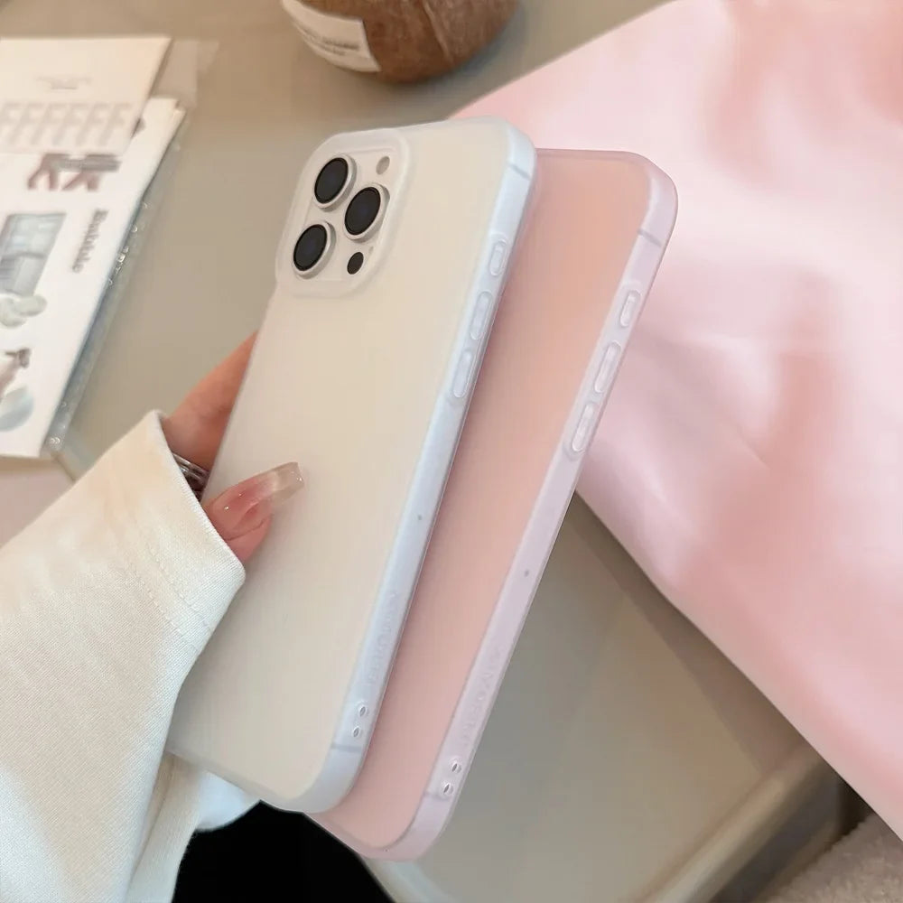 Soft Matte Candy Transparent Phone Case