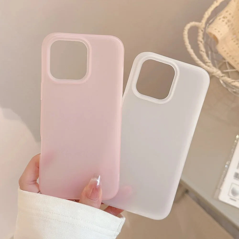 Soft Matte Candy Transparent Phone Case