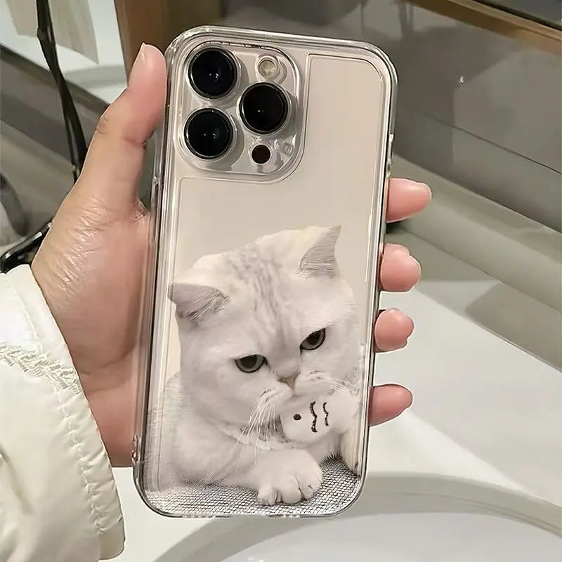 Big White Cat Phone Case