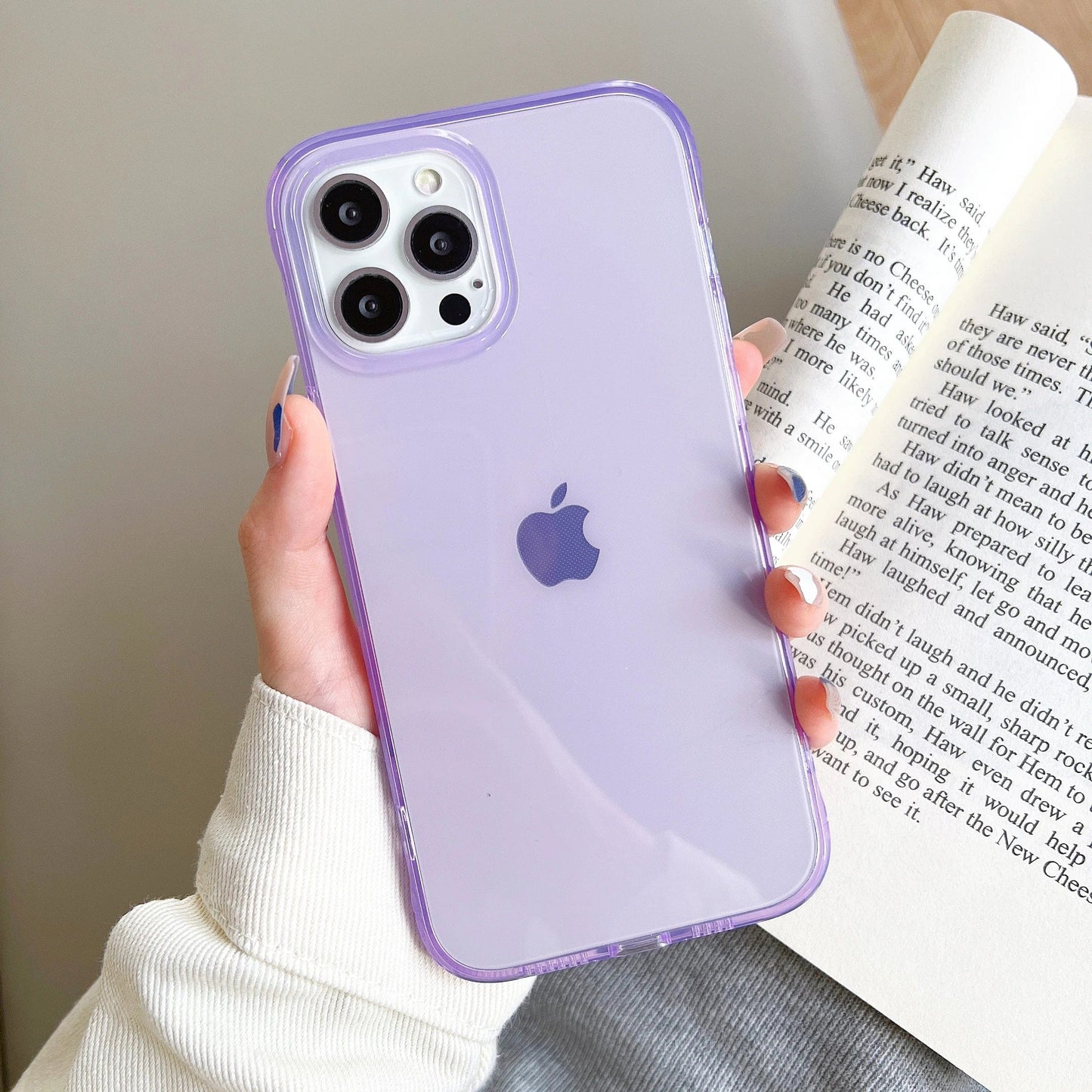 Clear Candy Color iPhone Case