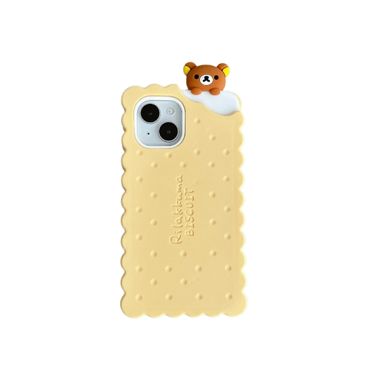 Sandwich Biscuit Tide Bear Soft Silicone Phone Case