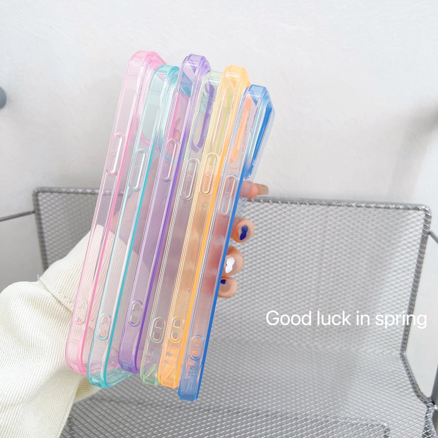 Clear Candy Color iPhone Case